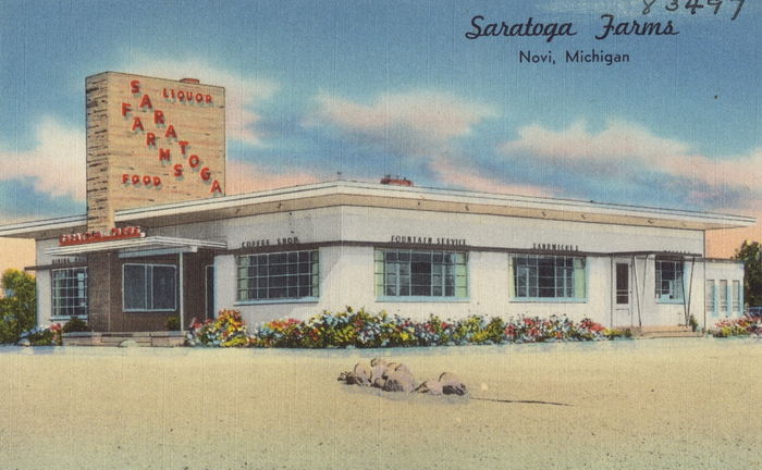Saratoga Farms - Old Postcard (newer photo)